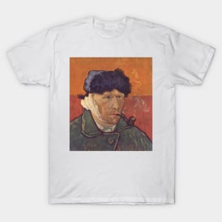 Self-portrait with Bandaged Ear and Pipe - Vincent Van Gogh T-Shirt